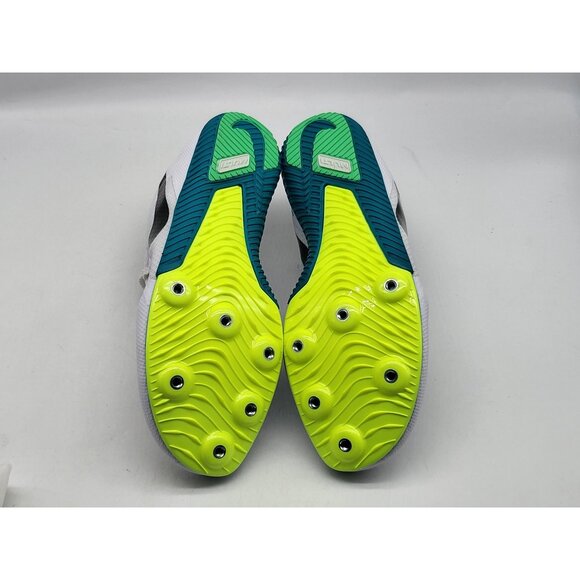 Nike‎ Zoom Rival Distance White Bright Spruce/Black FZ9653-102 Mens Size 8 - Picture 7 of 9